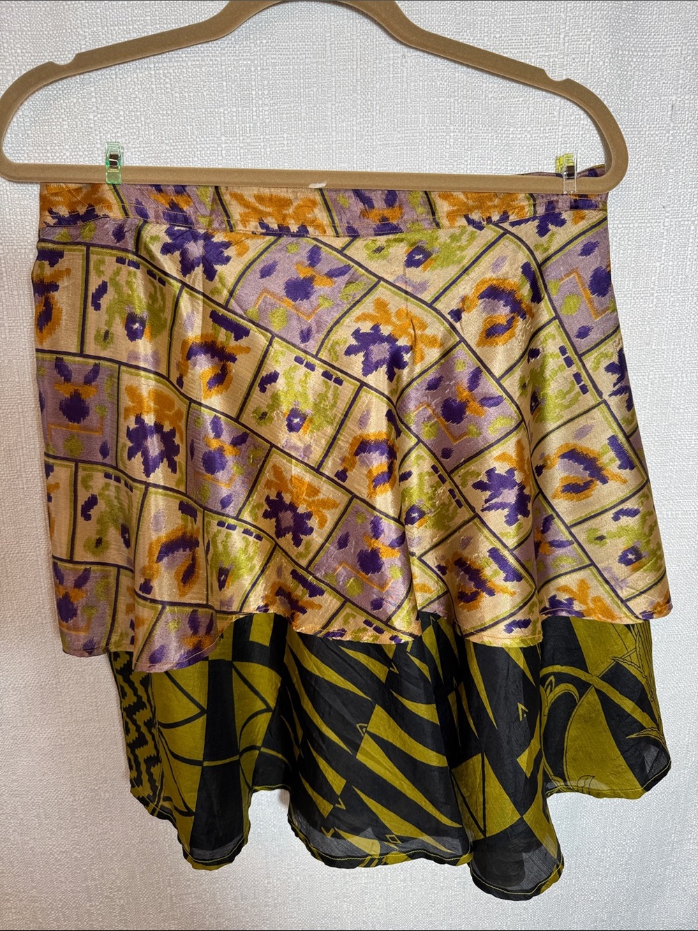 Vintage Kariza Magic Skirt 100% Silk Fairycore Festival Wrap - Picture 4 of 9